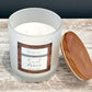 Sweet Peach - 15 oz Frosted White Candle